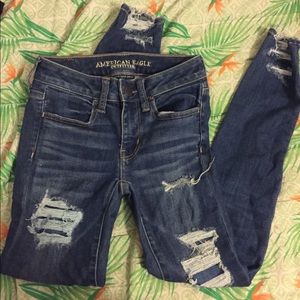 American eagle ripped jeans